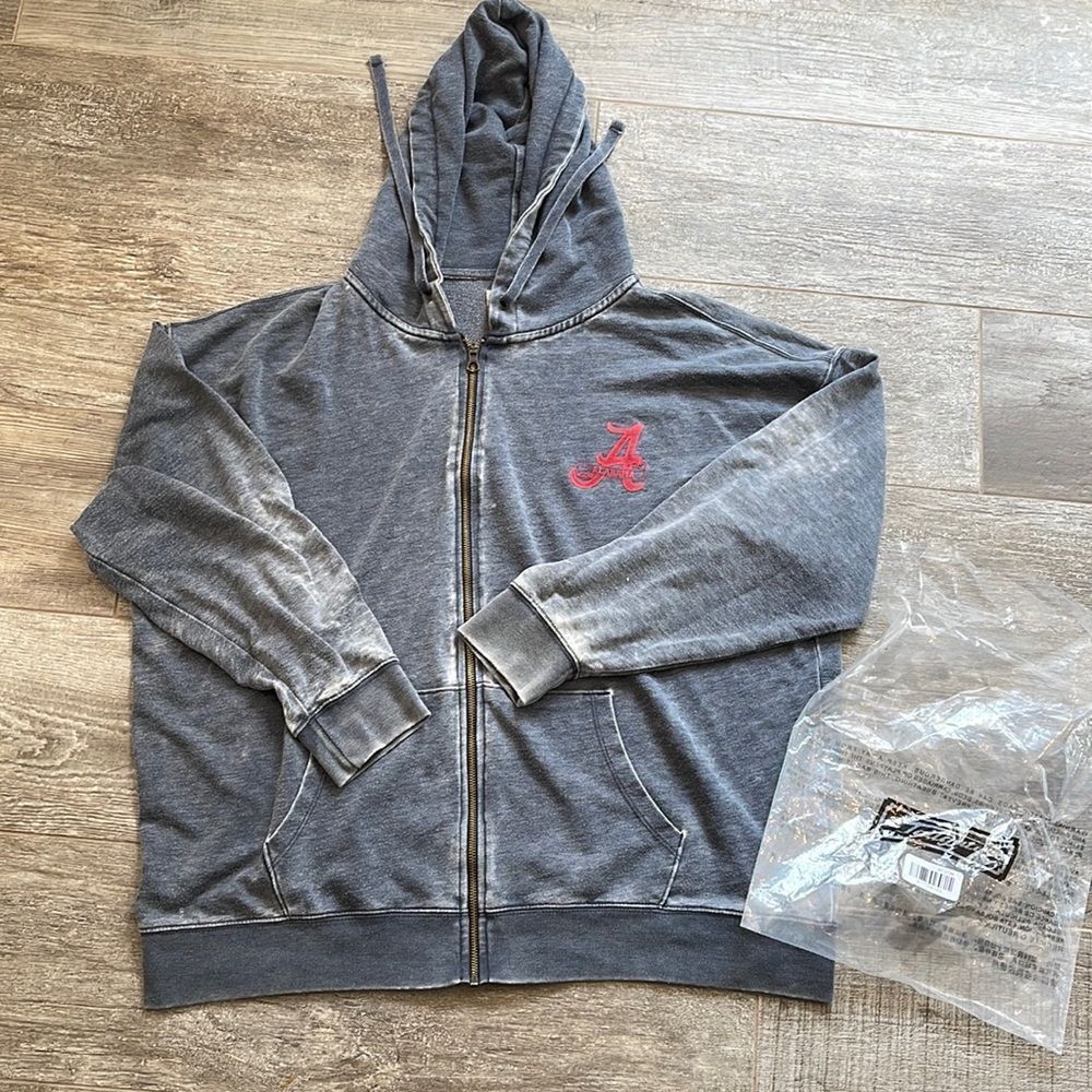 Alabama Crimson Tide Oversized Zip up Hoodie